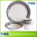 16PC 20PC conjunto de jantar de porcelana, Dinnerware simples design simples Set (616043)